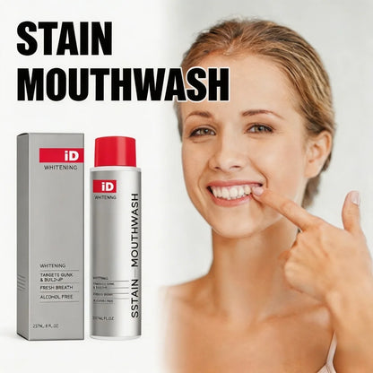 Stain Whitening Mouthwash Bottle Front View