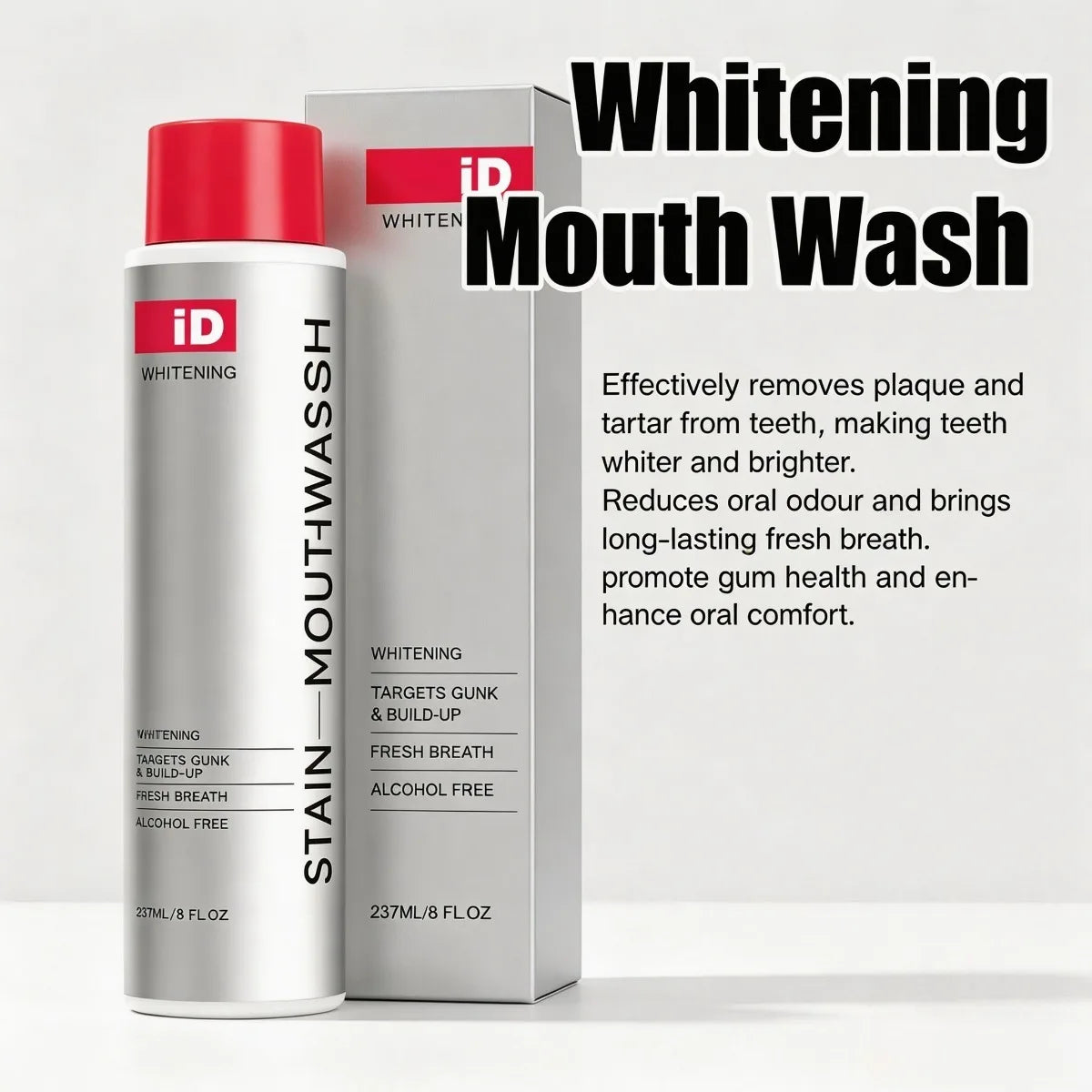 Stain Whitening Mouthwash Action Graphic